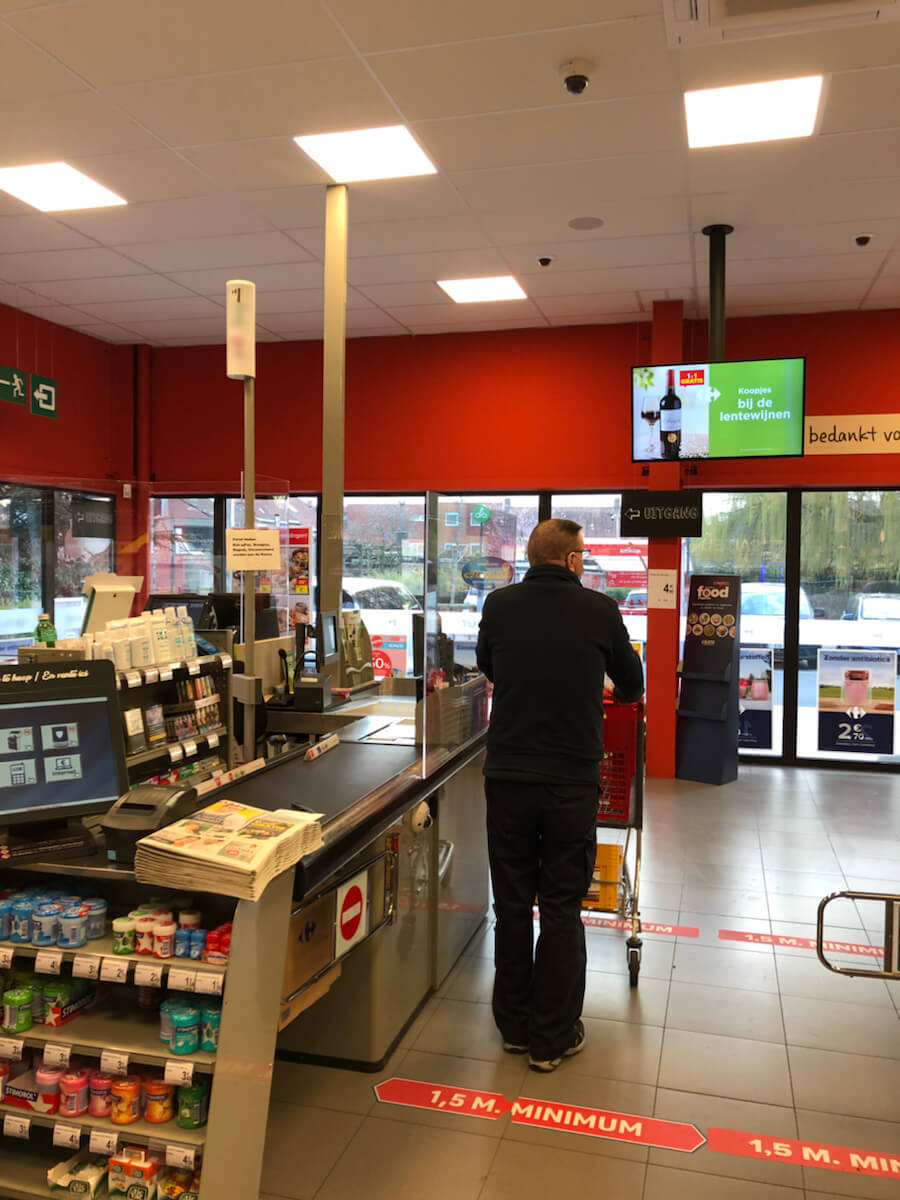 CaddyCheck controle van winkelkar Carrefour Market