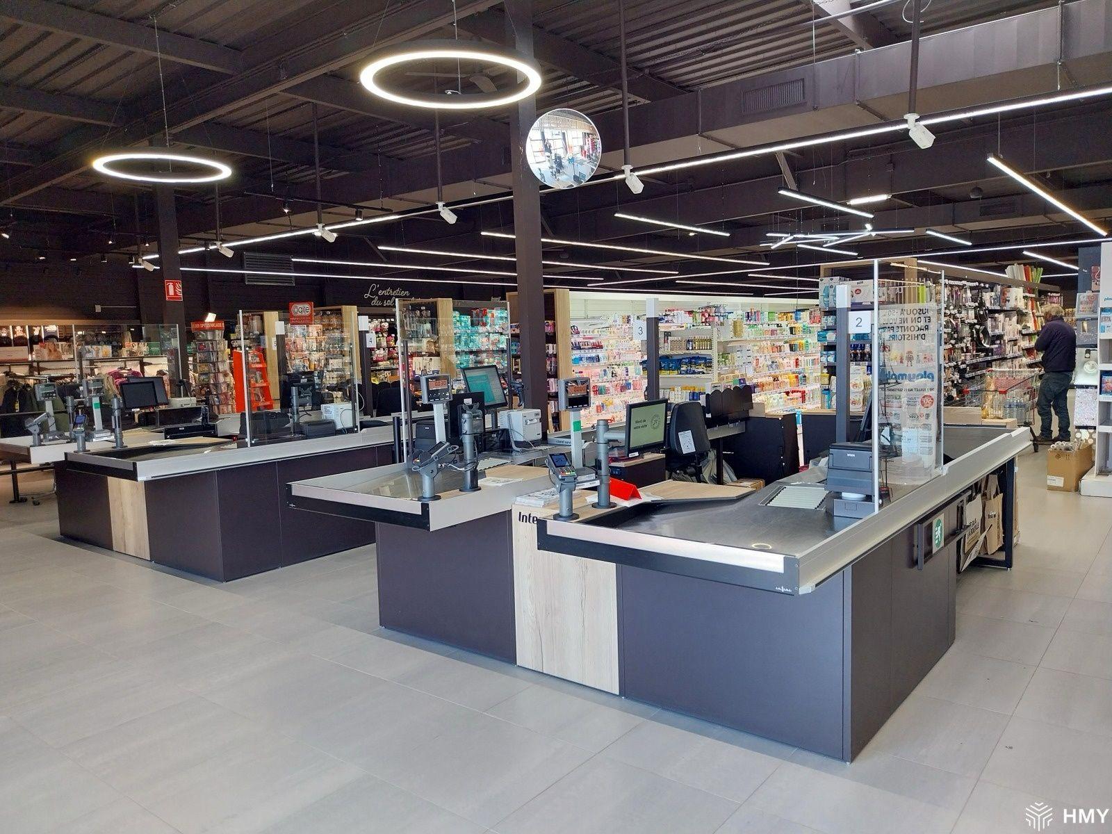 Winkelinkleding van HMY voor supermarkten