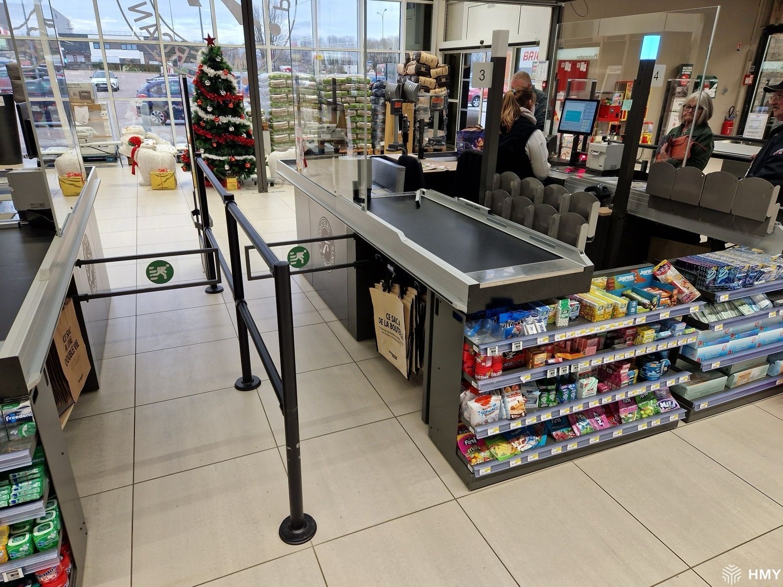 Voorbeeld van klantengeleiding supermarkt